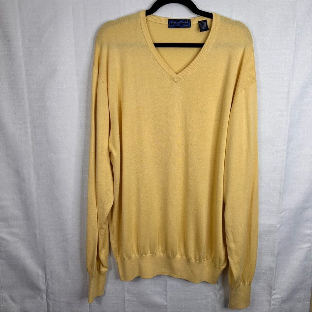 Smith & Tweed 1953 mens silk blend sweater fall winter transitional layering